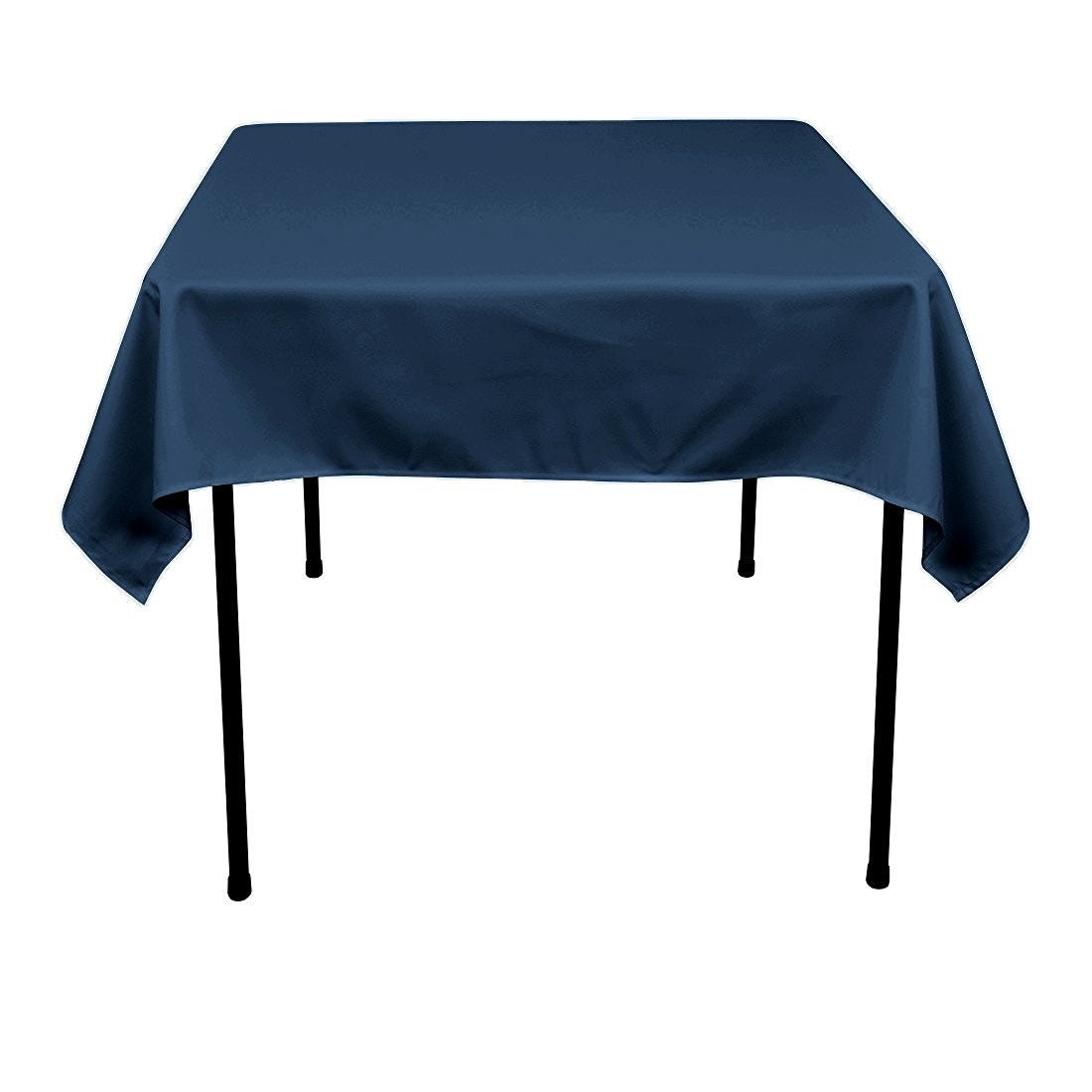 54 x 54-Inch Seamless Navy Blue Rectangular Polyester Tablecloth for Wedding Party Decorations Square Table Cloth Cover