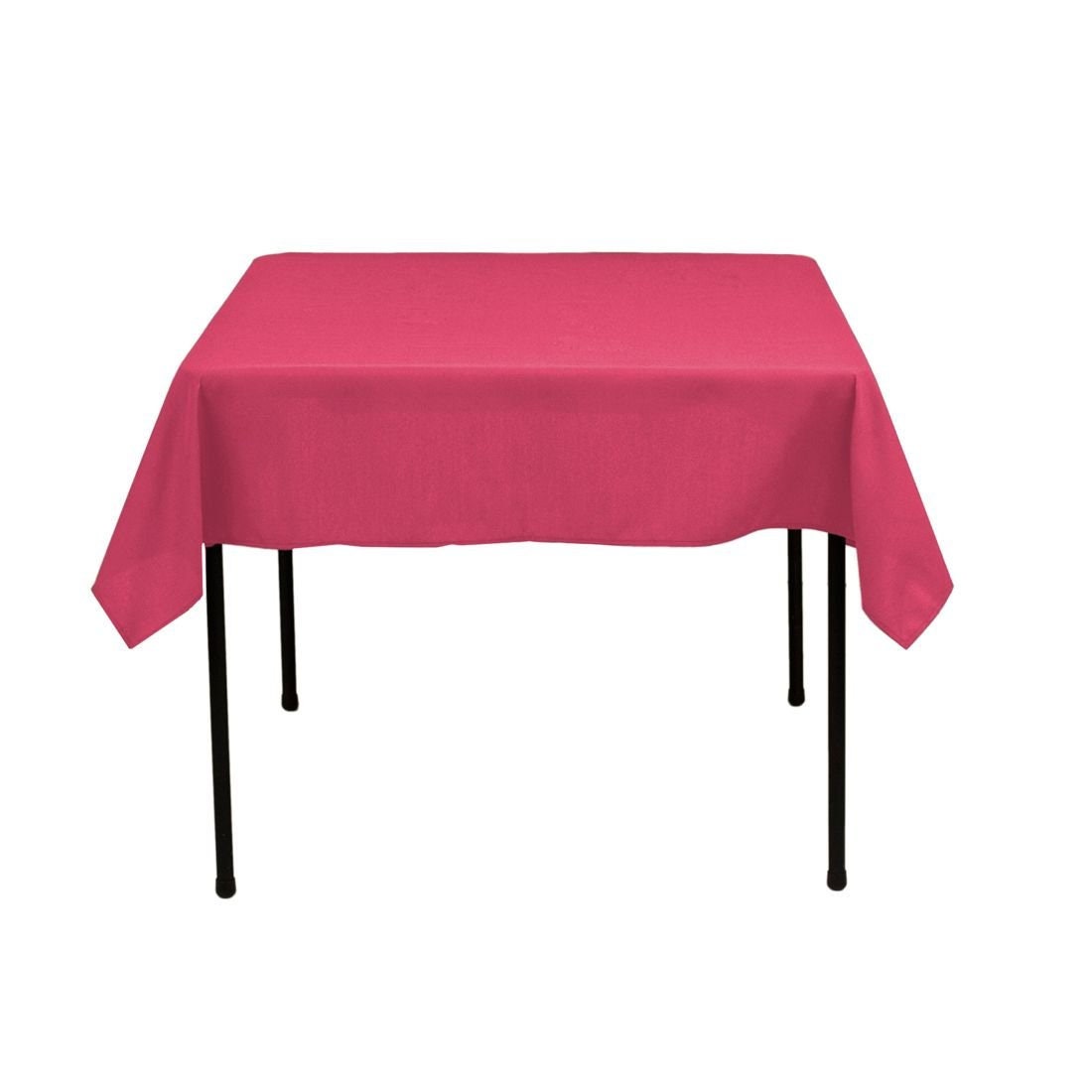 54 x 54-Inch Seamless Fuchsia Rectangular Polyester Tablecloth for Wedding Party Decorations Square Table Cloth Cover