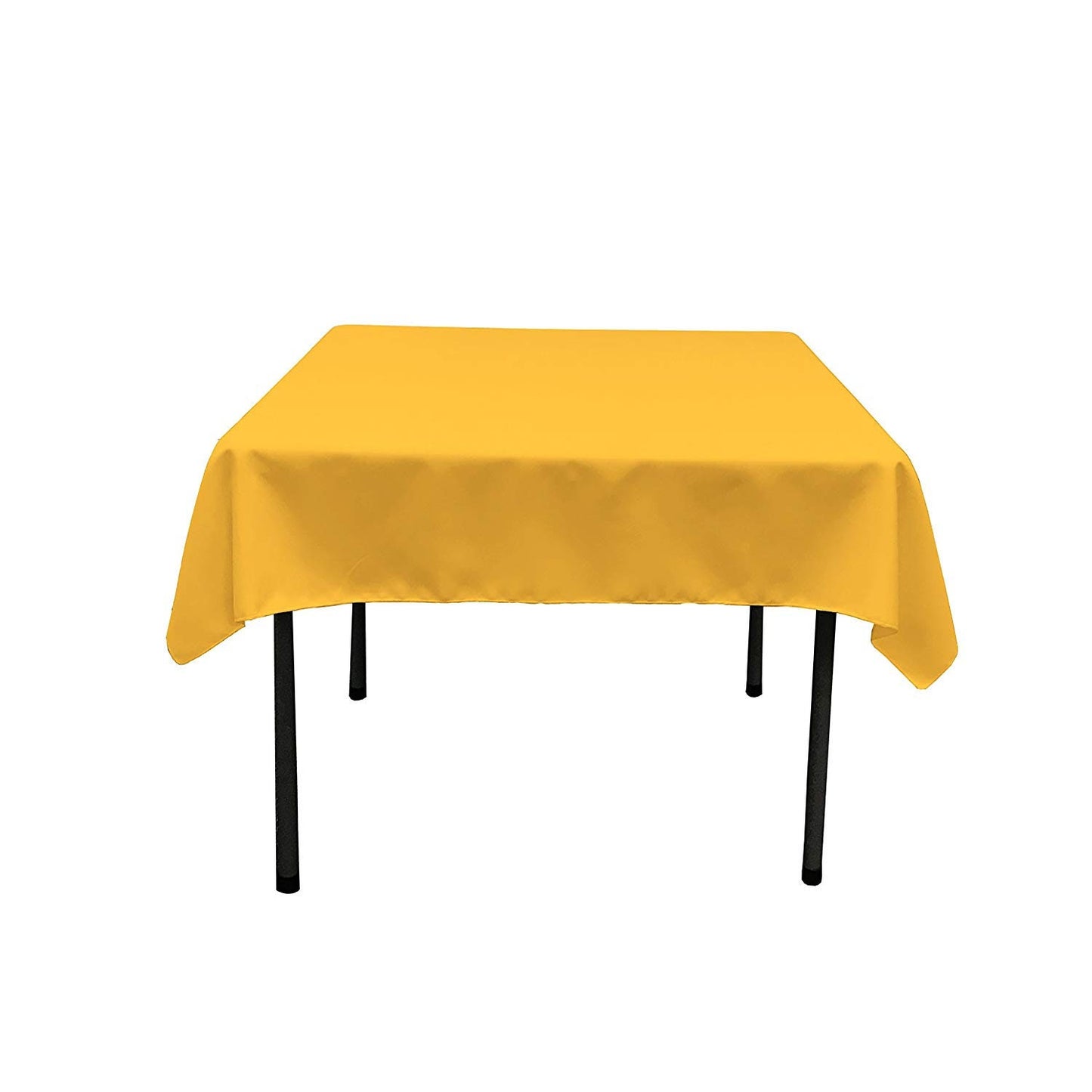 54 x 54-Inch Seamless Dk Yellow Rectangular Polyester Tablecloth for Wedding Party Decorations Square Table Cloth Cover