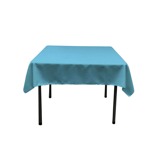 54 x 54-Inch Seamless Turquoise Rectangular Polyester Tablecloth for Wedding Party Decorations Square Table Cloth Cover