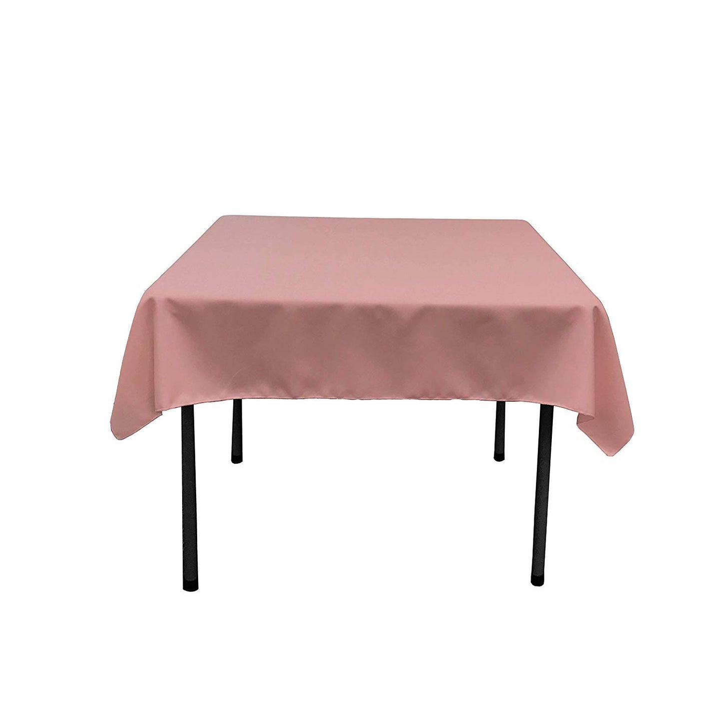 54 x 54-Inch Seamless Dusty Rose Rectangular Polyester Tablecloth for Wedding Party Decorations Square Table Cloth Cover