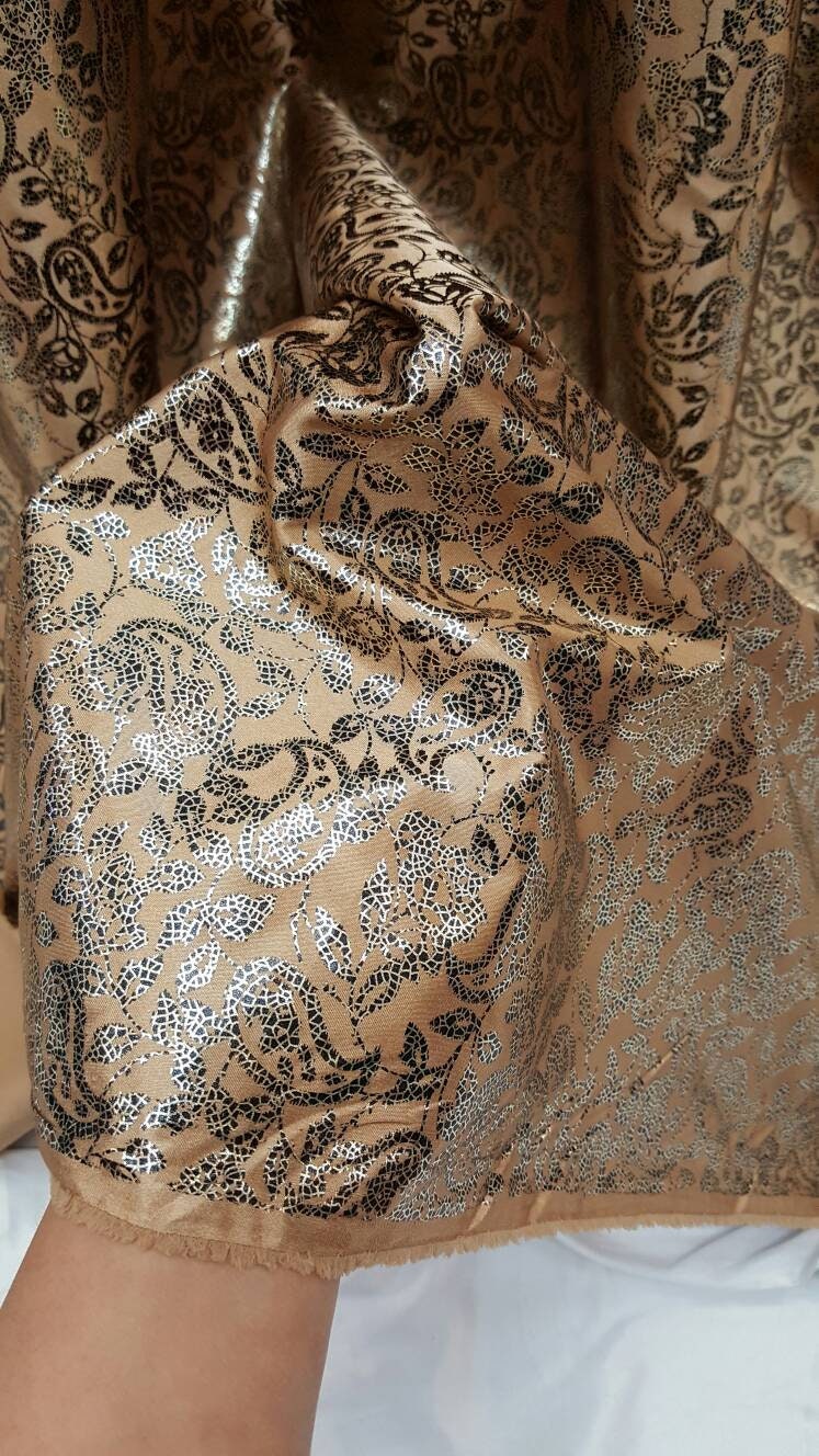 gold brocade dress fabric Gold brocade dress