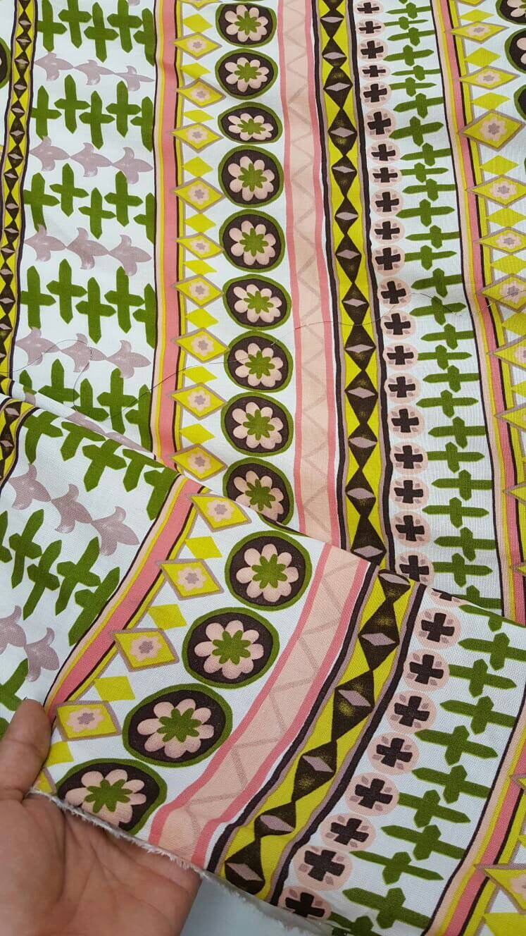 Rayon challis pastel geometric print 58 wide fabric for wedding decorations, tablecloths, curtain, panels special events, crafts kids flowy