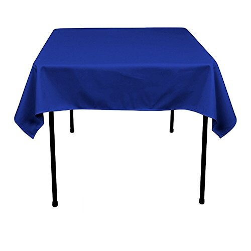 54 x 54-Inch Seamless Royal Blue Rectangular Polyester Tablecloth for Wedding Party Decorations Square Table Cloth Cover