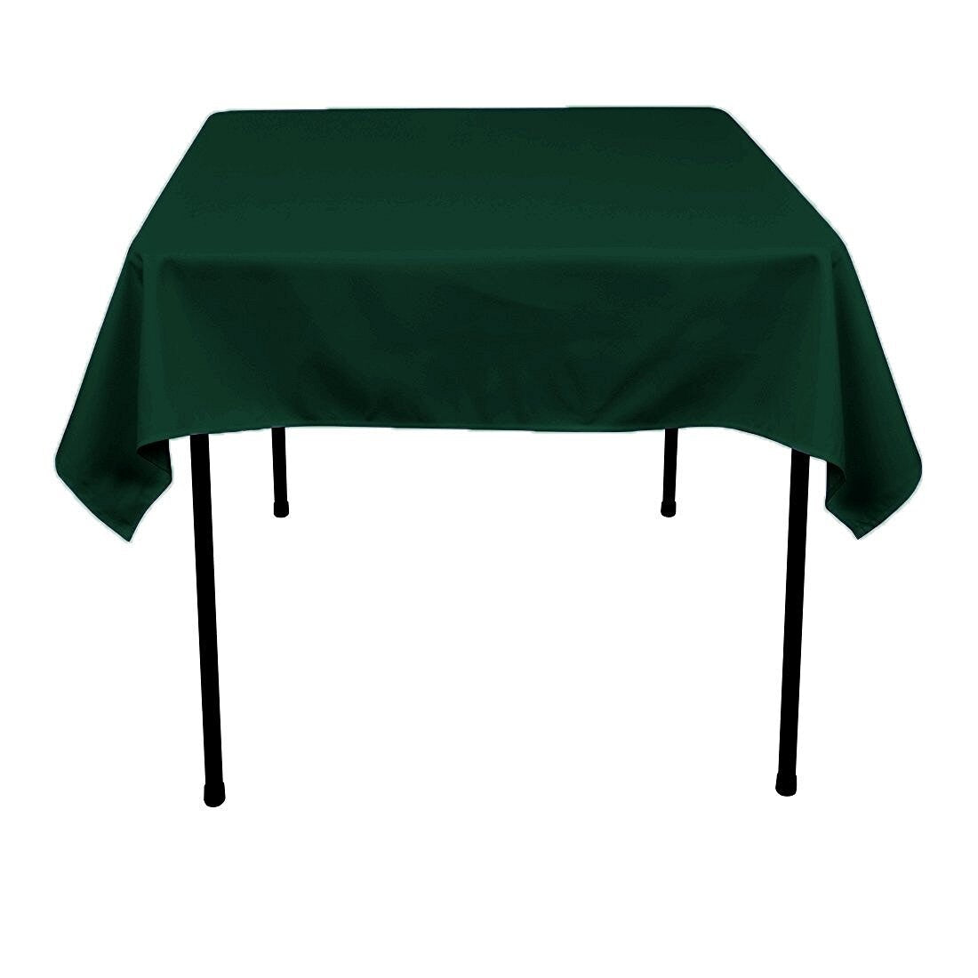 54 x 54-Inch Seamless Hunter Green Rectangular Polyester Tablecloth for Wedding Party Decorations Square Table Cloth Cover