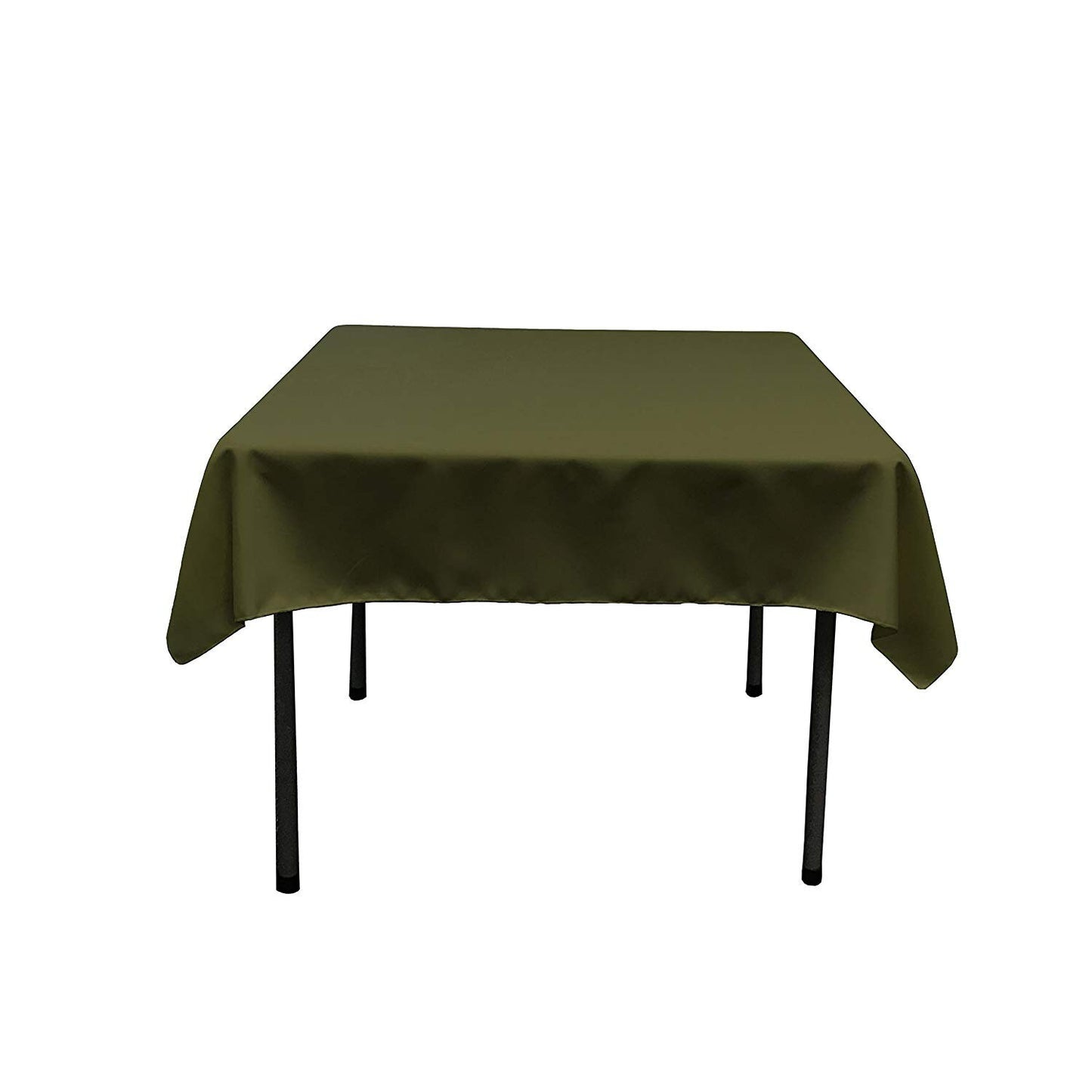 54 x 54-Inch Seamless Olive Green Rectangular Polyester Tablecloth for Wedding Party Decorations Square Table Cloth Cover