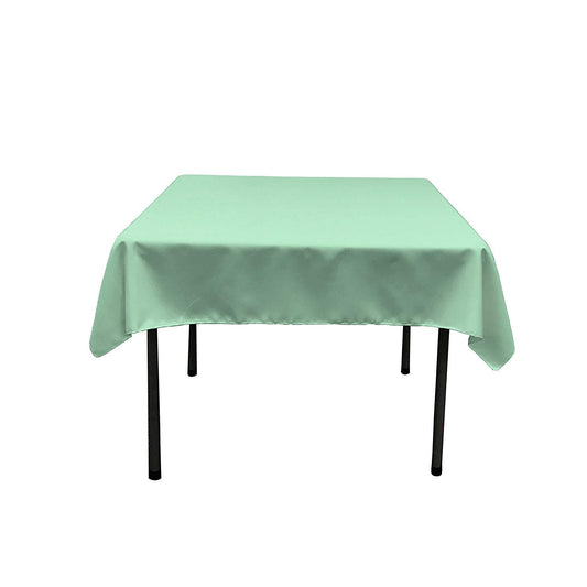 54 x 54-Inch Seamless Mint Rectangular Polyester Tablecloth for Wedding Party Decorations Square Table Cloth Cover