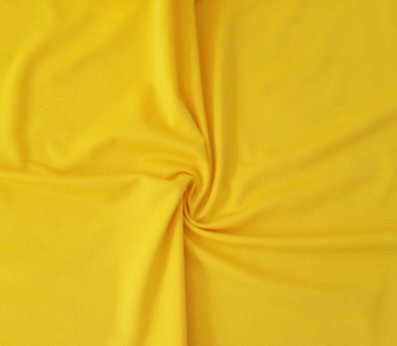 Nylon Spandex Fabric | (4 Way Stretch/Per Yard) Yellow