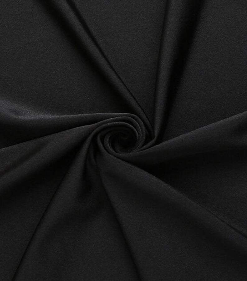 Nylon Spandex Fabric | (4 Way Stretch/Per Yard) Black