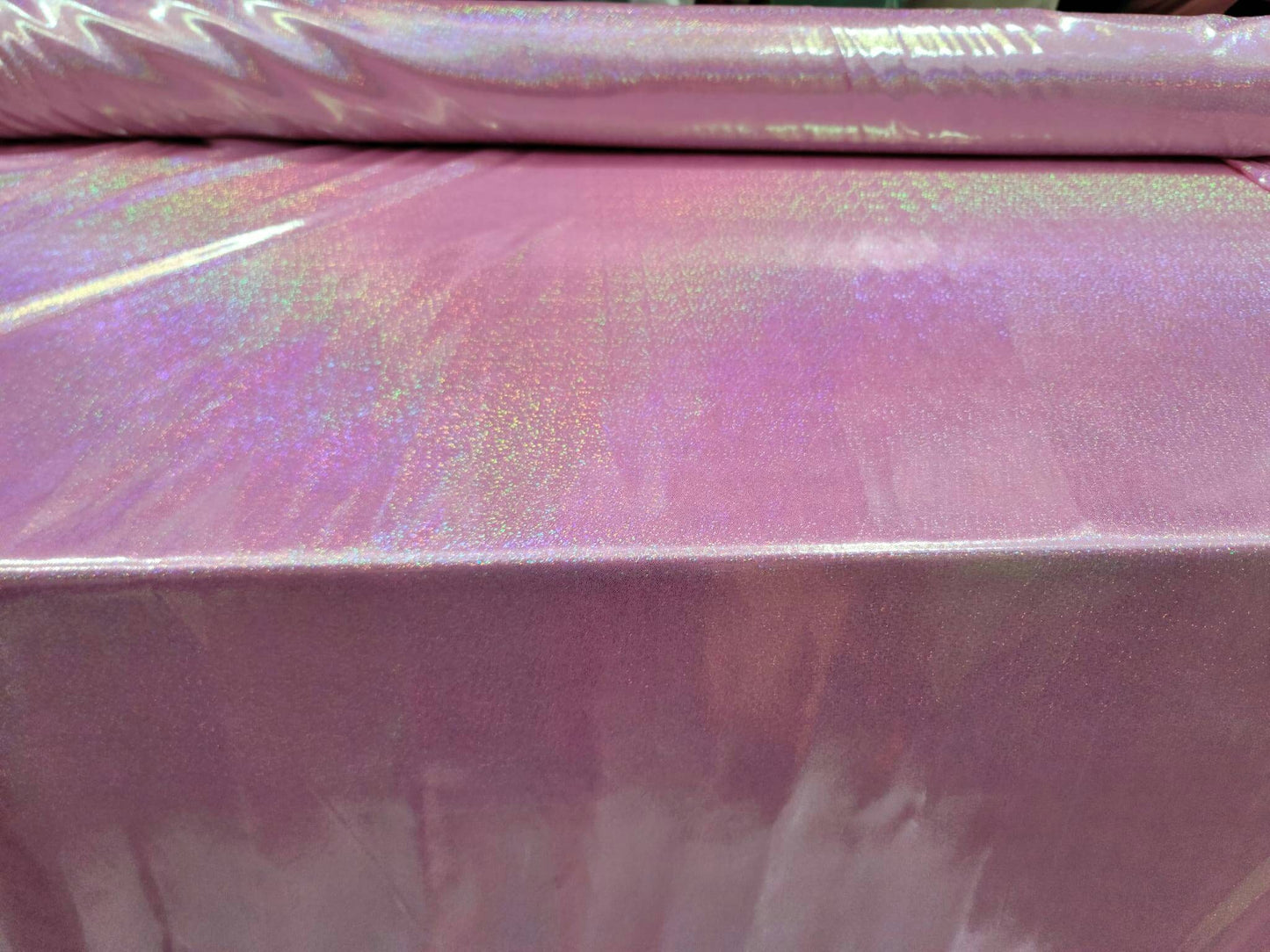 Pink Sparkly Glitter Foil Fabric By The Yard Glossy Ligth Weight Lame  Gown Party Dress Decoration Shimmer Holografic Fashion Prom Party