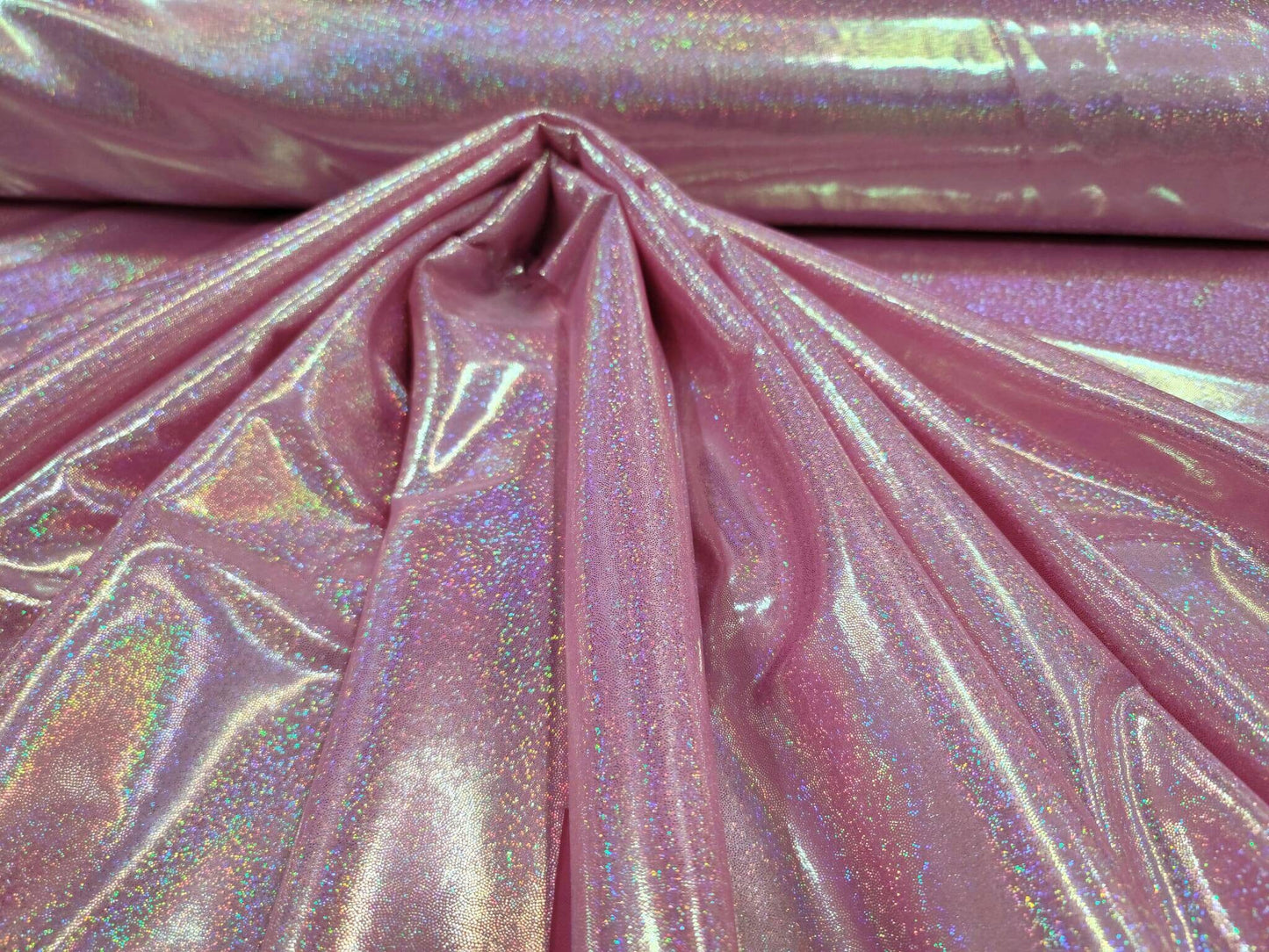 Pink Sparkly Glitter Foil Fabric By The Yard Glossy Ligth Weight Lame  Gown Party Dress Decoration Shimmer Holografic Fashion Prom Party