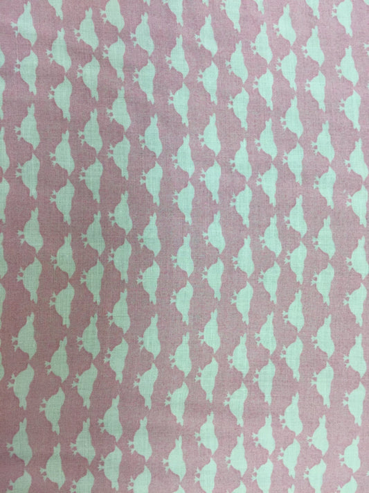 Rayon challis birds on light pink background Fabric Sold by the yard soft organic kids fabric flowy ligth weight